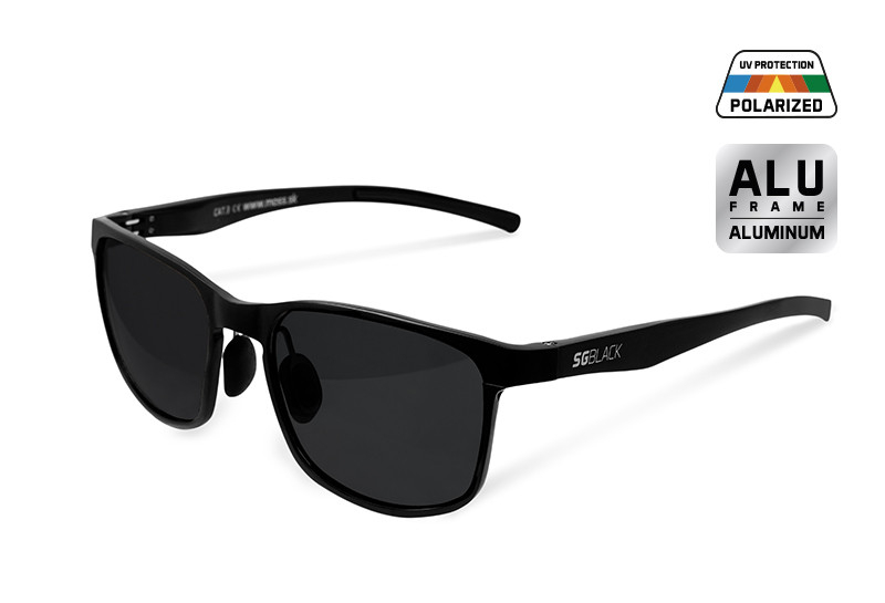 Ochelari de soare polarizați Delphin SG BLACK lentile negre
