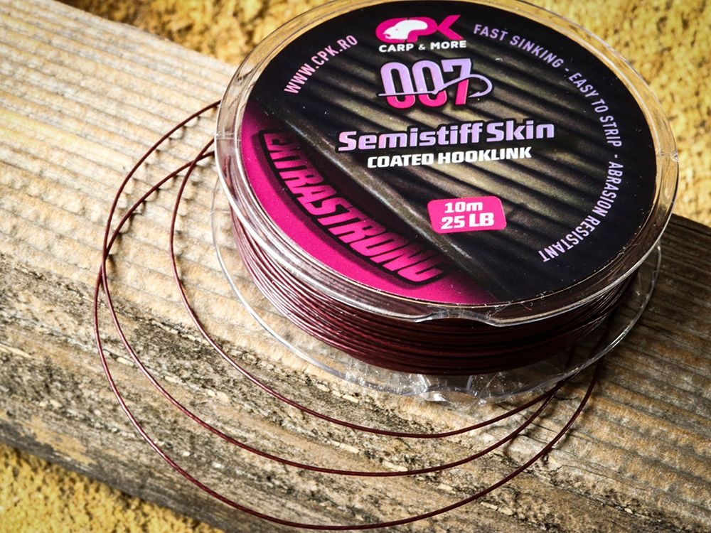 CPK SEMISTIFF SKIN Hooklink 15 Lb Brown