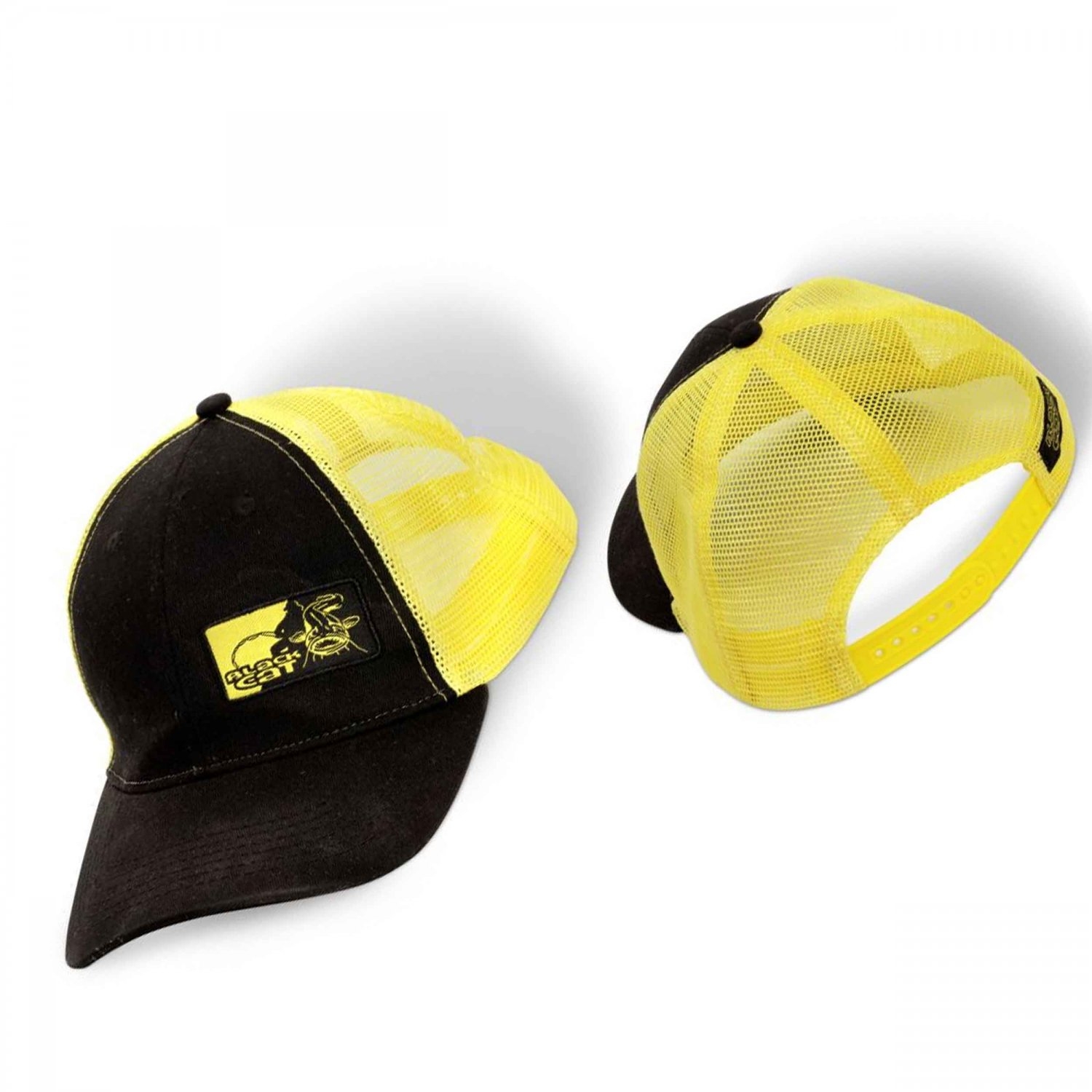 Sapca Black Cat Trucker Cap Black Yellow