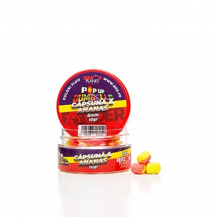 DUMBELLS BICOLOR METHOD FEEDER CAPSUNA & ANANAS 6mm 10g