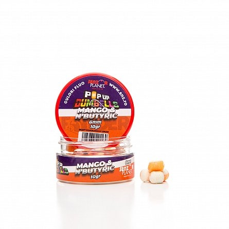 DUMBELLS BICOLOR METHOD FEEDER MANGO & N-BUTYRIC 6mm 10g
