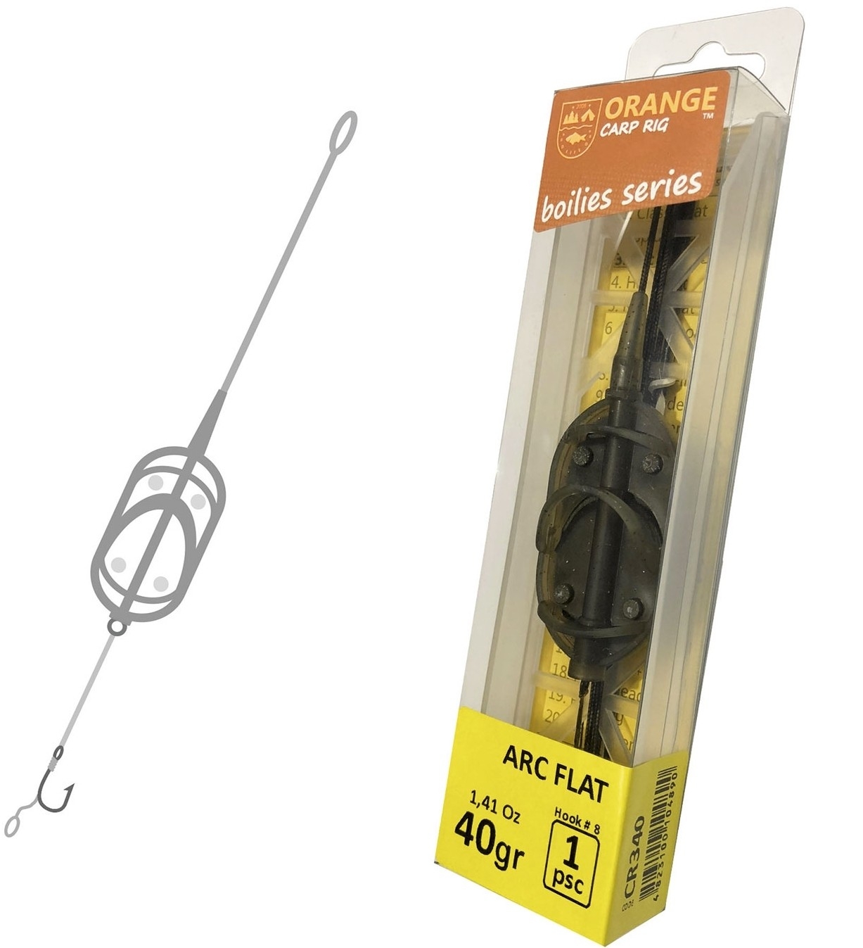 Montura Feeder Orange Method Arc Flat 50 gr